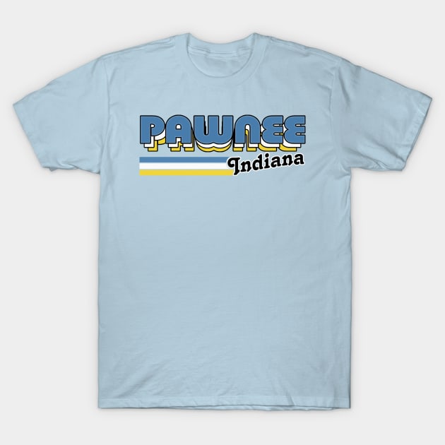 Pawnee, Indiana // Vintage Aesthetic Design T-Shirt by DankFutura